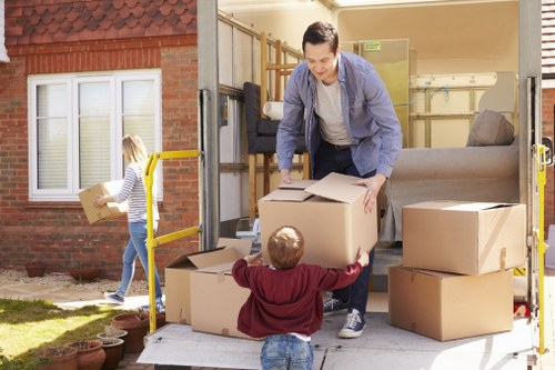 Removal van for a house move in Bexley on a residential street