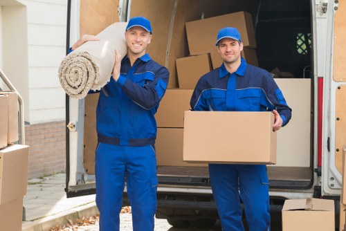 Local removal van supporting property moves across Bexley