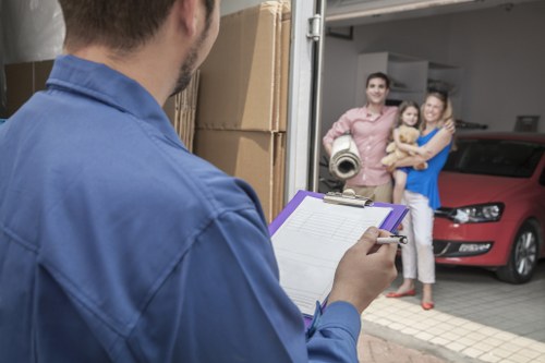 Removal team preparing a local house move in Bexley