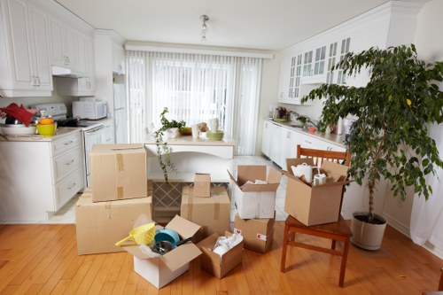 Furniture being loaded into a removals van near Bexley homes