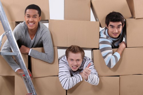 Careful loading of furniture and boxes for a home removal in Bexley