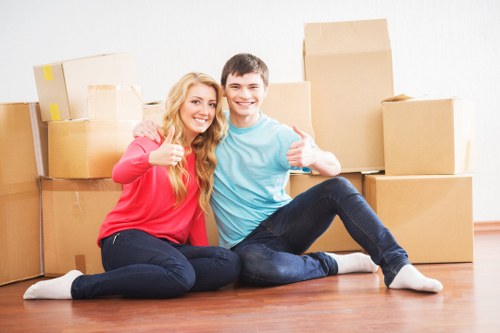Loading furniture into a moving truck in Bexley