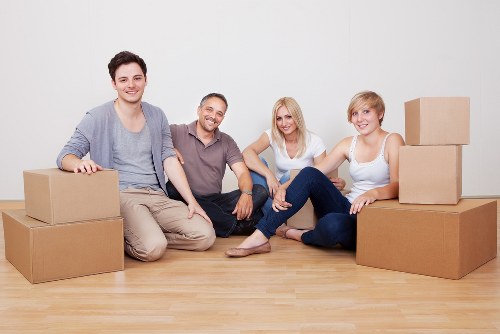 Household items prepared for lawful transport and removal